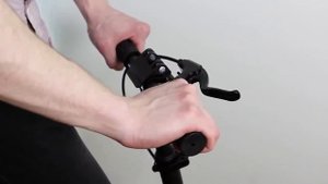 Cамокат Urban Scooter с дисковым тормозом, 2 амортизаторами и резиновыми колёсами 200 мм (РБ)