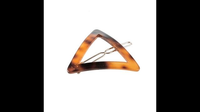 Заколка для волос с черепаховым принтом - Треугольник, светлый смотреть онлайн