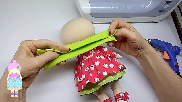 Как сшить съемный шарфик на куклу. смотреть онлайн