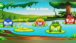 APRENDA OS NÚMEROS DE 1 a 50 EM PORTUGUÊS- APRENDENDO DE FORMA DIVERTIDA COM OS SAPINHOS🐸