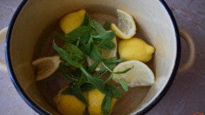 Лимонный напиток с мятой