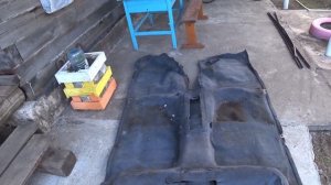 тойота surf 185  это просто ужас 23 года в пыли не полная разборка салона чистка ковролина,потолка.