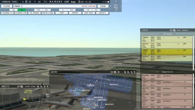 Traffic on the RUNWAY! Real Air Traffic Controller plays ATC Simulator Tower!3D Pro