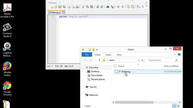 3 1 Windows 8 Installing Python and Writing A Program 8 14 смотреть онлайн