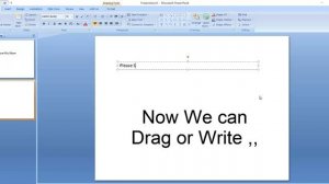 Write In a Blank Slide In MS Power point