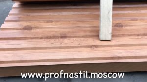 Профлист под дерево двухсторонний Орех золотой