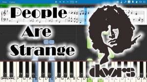 The Doors - People Are Strange [Piano Tutorial | Sheets | MIDI] Synthesia