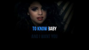 SELENA GOMEZ - LOVE YOU LIKE A LOVE SONG BABY - KARAOKE +BV