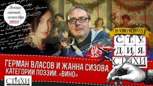 Беседы о литературе Германа Власова и Жанны Сизовой. Категория «Вино».