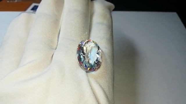 Натуральный радужный кварц 28.90 Ct Сертификат смотреть онлайн