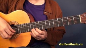Цыганочка — как играть на одной струне — Простые мелодии для гитары