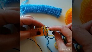 Как закрыть полую резинку иглой. Закрытие петель иглой.