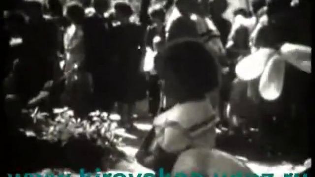 Первомайская демонстрация в г. Кировское 1986 г
