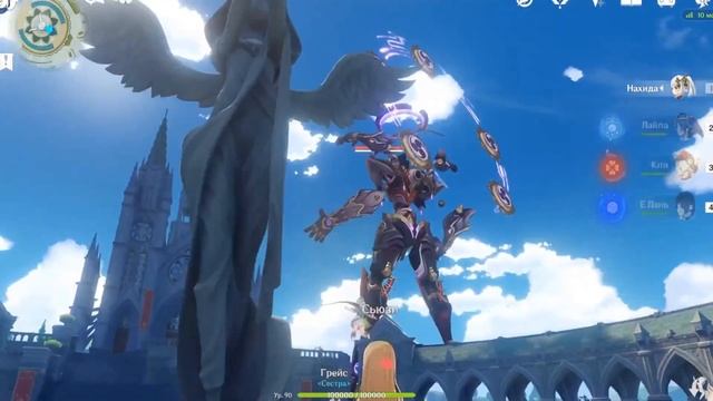 ❖ Скарамучча решил помериться ростом со статуей Архонта ❖ смотреть онлайн