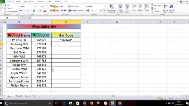 Learn to Generate BARCODE in Excel for Unique Product ID | Excel Advance Tutorial