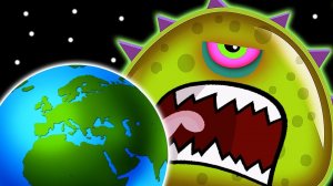 Суровый ЛИЗУН ГЛАЗАСТИК СЪЕДАЕТ ЗЕМЛЮ! ФИНАЛ Игра Tales from Space Mutant Blobs Attack