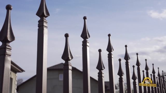 Сварной забор, раздвижные ворота, калитка, ковка смотреть онлайн