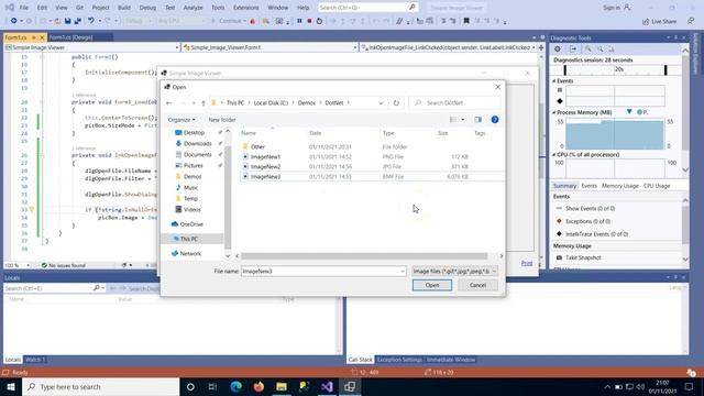 How to Build a Simple Image Viewer with .NET WinForms and C# in Visual Studio смотреть онлайн