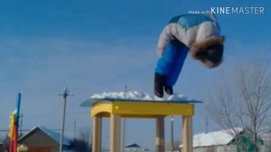 ПЕРВЫЙ ПРЫЖОК САЛЬТО | НЕУДАЧНАЯ ПОСАДКА 😲