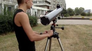 Первый тест телескопа Celestron AstroMaster 76EQ