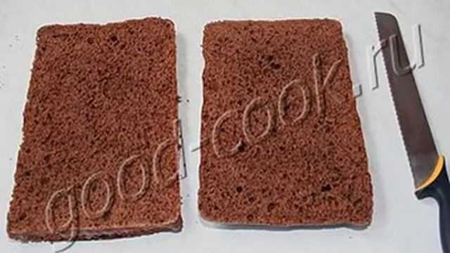 Шоколадный торт со сливочно-вишнёвым кремом, рецепт приготовления