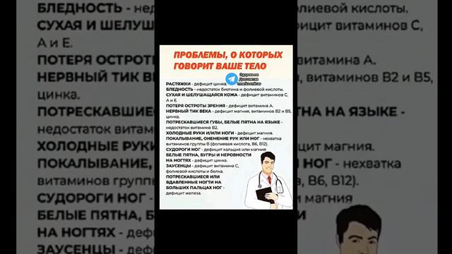 проблемы о которых говорит ваше тело #народнаямедицина #здоровье #долголетие #зож #медицина #здоров