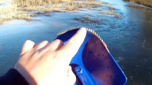 Ледобур ЛОПАТКА-ЛОЖКА тест! После доработки бурит отлично. Ice drill for winter fishing.