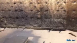 Напыление полимочевины на бетон + шагрень