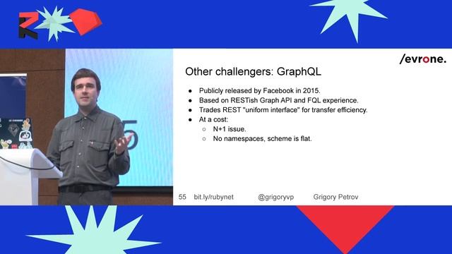Ruby network workflow: REST, JSON, GraphQL or gRPC? Grigory Petrov