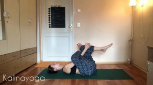 Йога перед сном | йога в кровати | KALINAYOGA