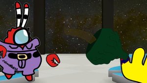 SpongeBob Removing A Splinter In Among Us / FUNNIEST EPISODES