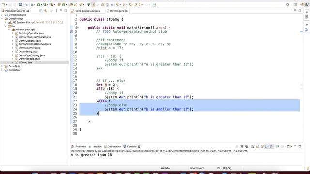 13. If Statements in Java Programming