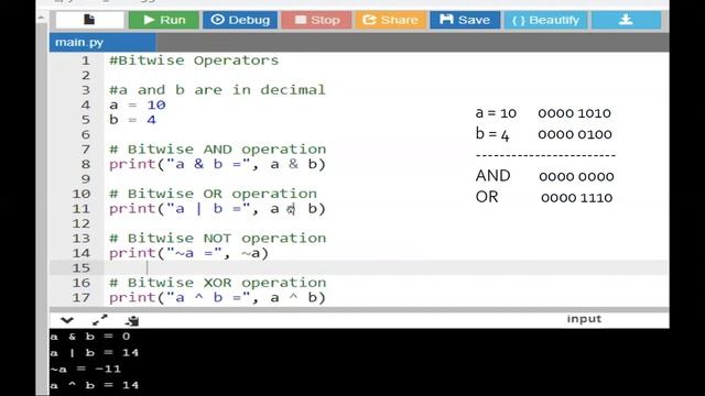 Bitwise Operators in Python