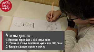 Обучение чтению на английском детей 1, 2 классов, работа в прописи. Онлайн тренажер обучения чтению