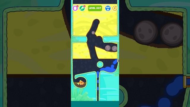 save the fish level 507-mobile game/fishdom #shorts смотреть онлайн