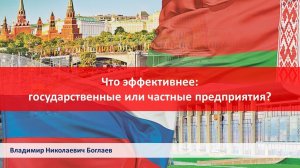 Владимир Боглаев на канале За Родину: Что эффективнее: государственные или частные предприятия?