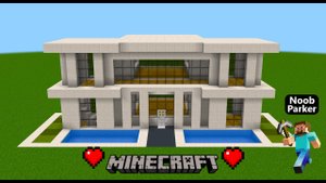 Майнкрафт - как построить современный дом, minecraft.