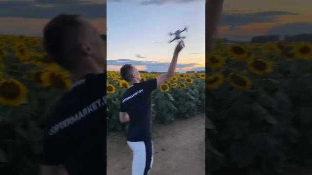 Как запустить DJI MINI 2 с руки? ? #shorts