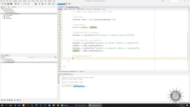 CBTis 213 ? Java Básico: Comparación de Números con IF en Consola смотреть онлайн