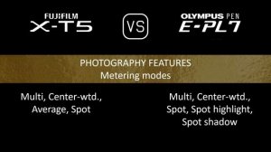 Fujifilm X-T5 vs. Olympus PEN E-PL7: A Comparison of Specifications