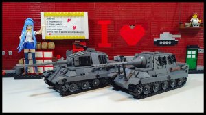 LEGO TANKS Tiger II и Jagdtiger .Новые LEGO самоделки .