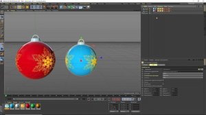 CINEMA 4D - как сделать новогодние шары
