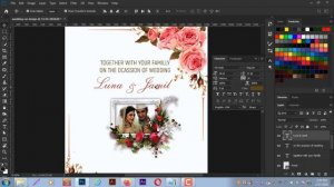 Wedding Invitation Card Design in Photoshop cc 2020 | A to Z process | invitation card design