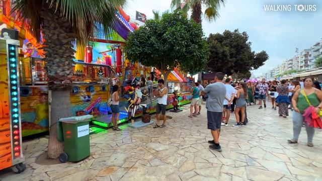 4K Blanes (Catalonia, Spain) Fiesta Mayor Walking Tour • July 2022 смотреть онлайн