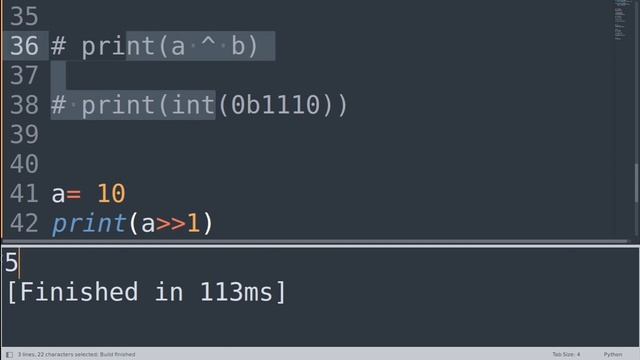 Right Shift Bitwise Operator - Python | Python Tutorial For Beginners |Advance Python| CodeWithRonn
