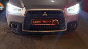 Mitsubishi ASX модернизация света фар и птф