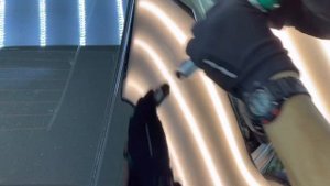 COLD GLUE | Холодный клей на крашенной стойке.