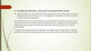 La importancia de la investigación en el ámbito educativo.