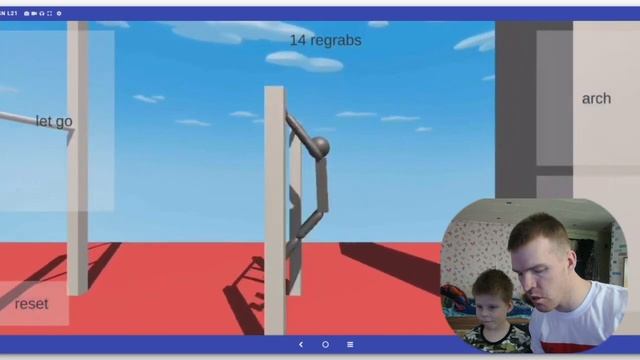 СИМУЛЯТОР ВОРКАУТА на ANDROID noomiclone игра (воркаут игра) смотреть онлайн