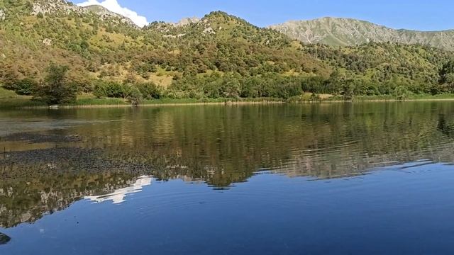 Одно из озёр спутников Сары-Челека. Жалал-Абадская область смотреть онлайн